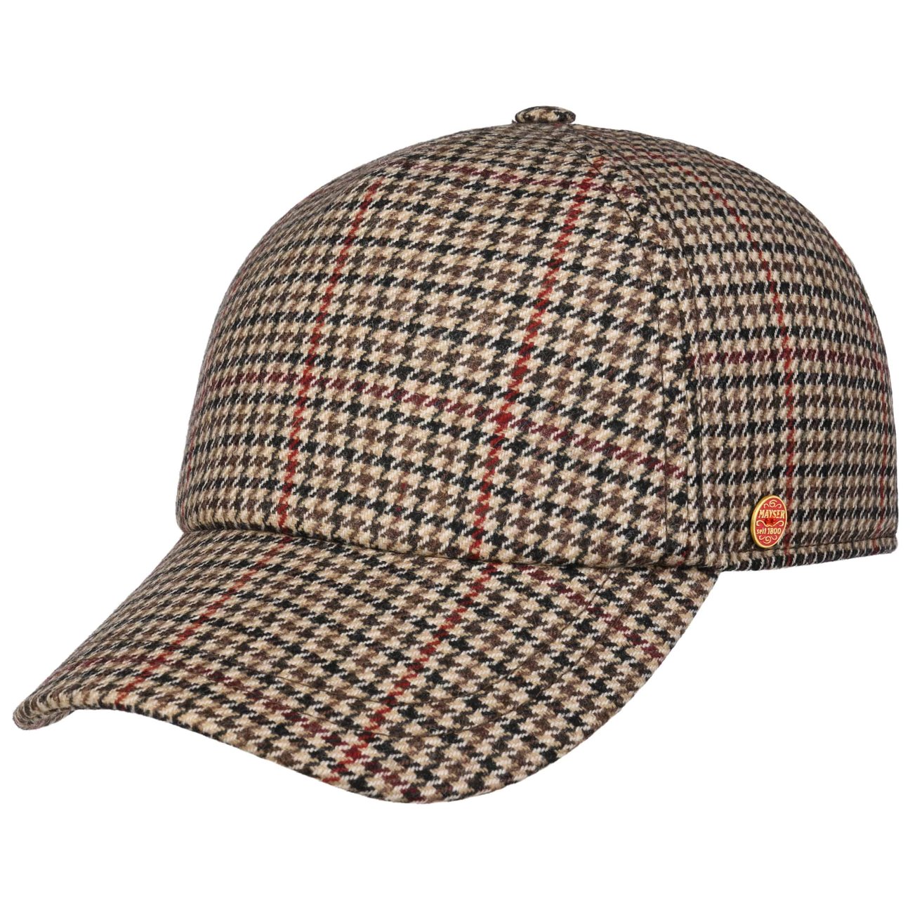 British Houndstooth Cap beige 