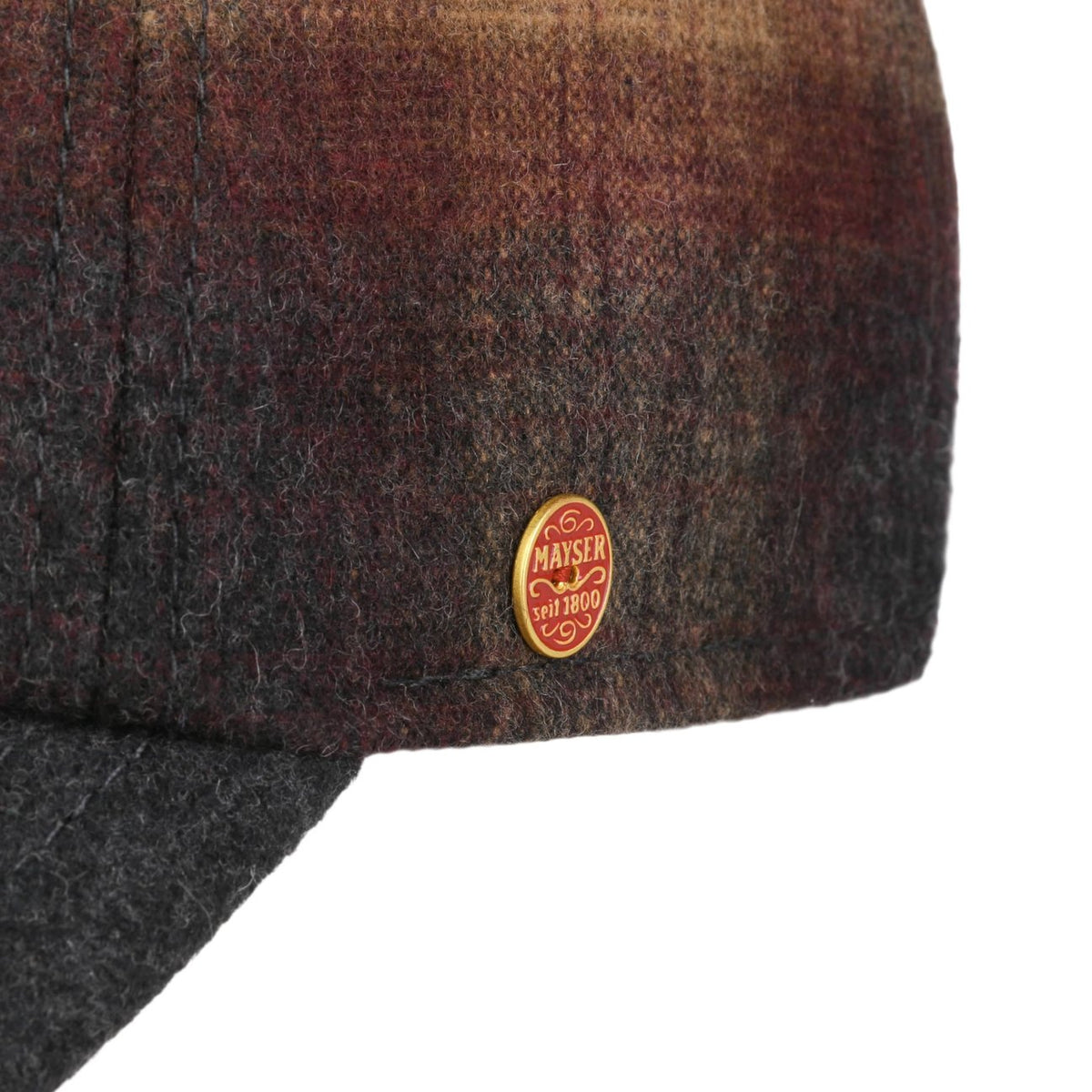 Lars Fading Check Cap camel 6