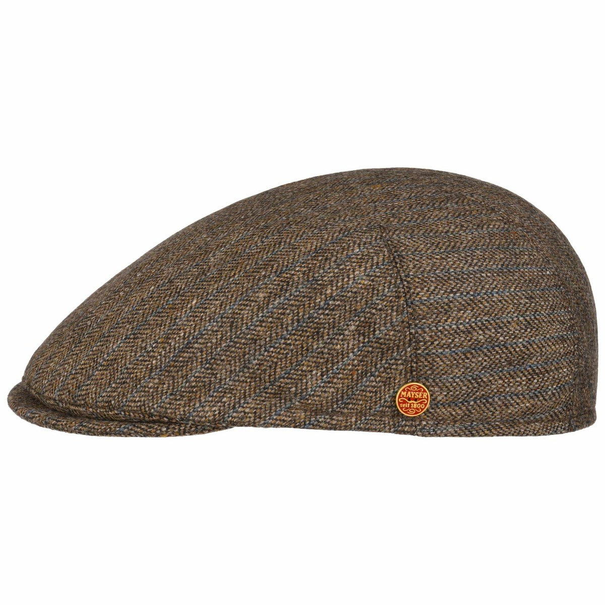 Sidney Brit Chic Merino Flatcap braun 12
