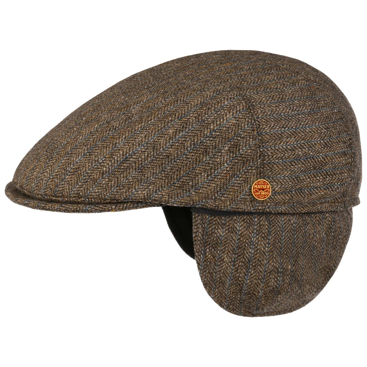 Sidney Brit Chic Merino Flatcap braun 7