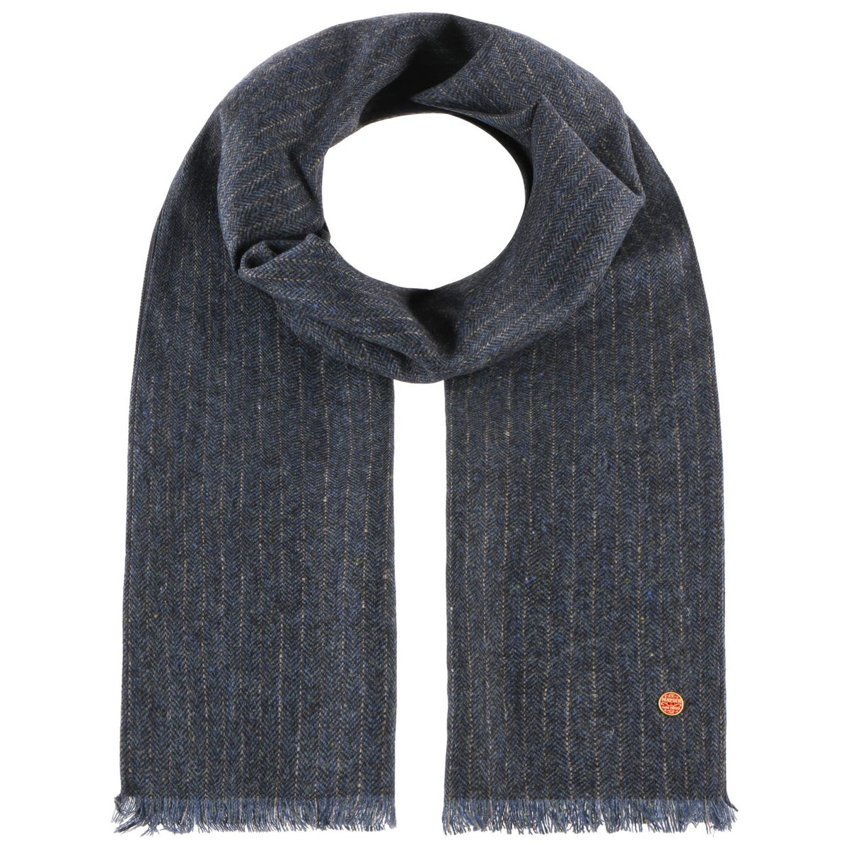 Brit Chic Merino Wollschal blau 1