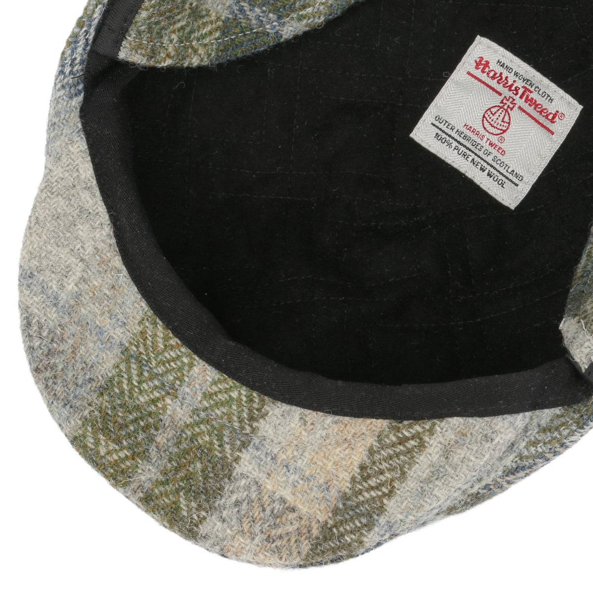Harris Tweed Flatcap mit Ohrenklappen grün 3