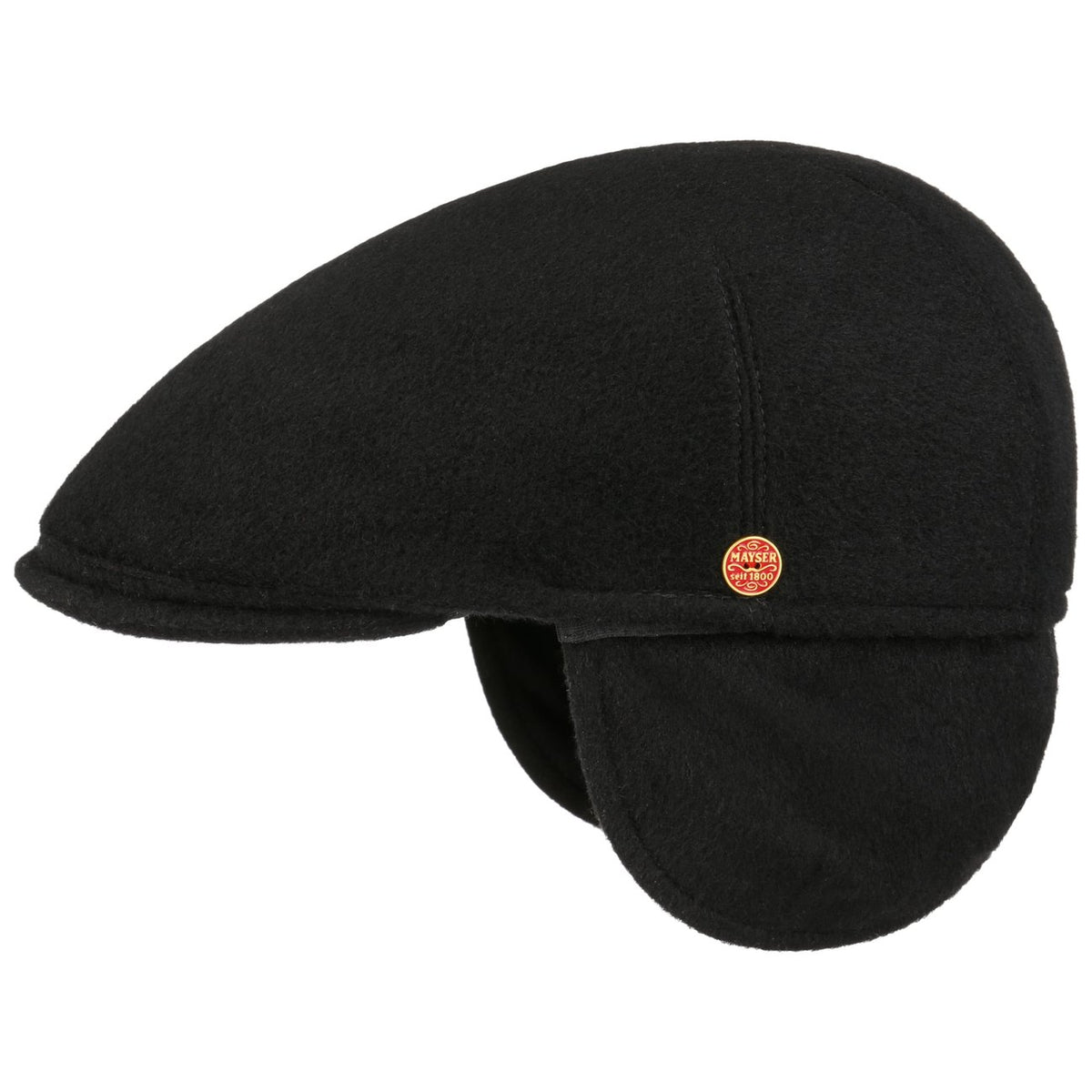 Sidney Alpaka Flatcap mit Ohrenklappen schwarz 7
