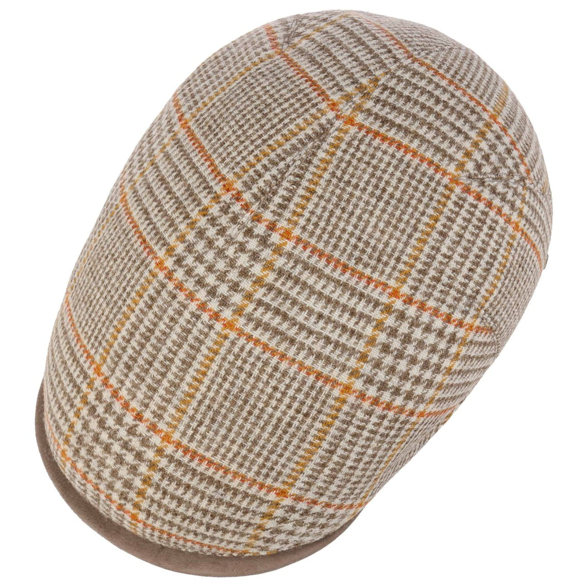 Marzio Glencheck Flatcap Zechbauer beige 2
