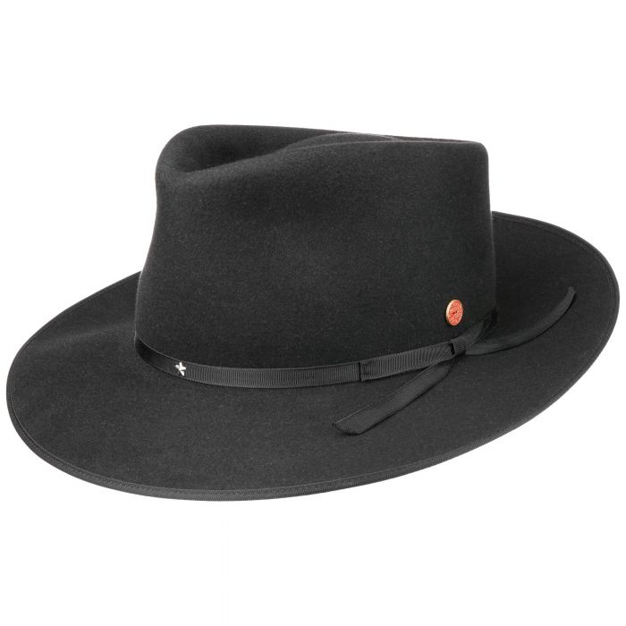 MAYSER Chapeau en feutre noir style d\u00e9contract\u00e9 Accessoires Chapeaux Chapeaux en feutre 