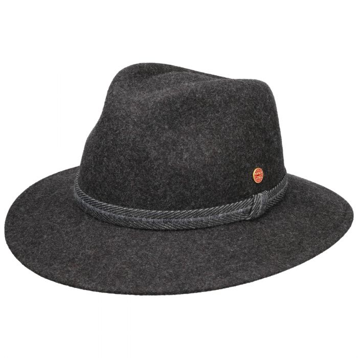 Gedeon Plus Traveller Wool Hat anthracite-mottled